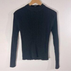 Vintage Norton’s Point Women’s Mock Neck Ribbed Sweater. Size L.